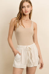 Milo Tencil Short- Cream