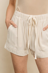 Milo Tencil Short- Cream