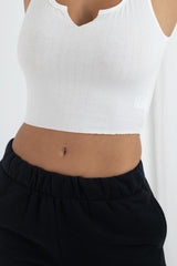 Lex Crop Top- White